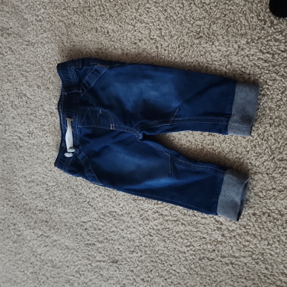 Cat & Jack 6-9m blue jeans